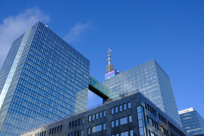 Brussels,,Belgium,-,December,21,,2019:,The,Proximus,Towers,,The